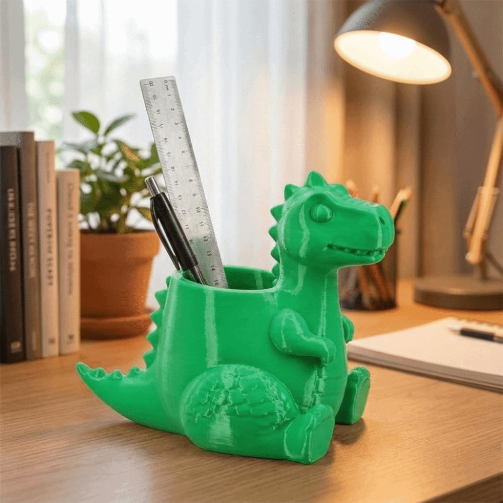 Cute Dinosaur Pen Holder 3D Printed Dinosaur Succulent Planter Stationery Stand  Office Supply