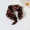 Premium magnetic buckle small square scarf scarf long silk scarf spring and summer matching shirt professional decoration thin scarf wholesale