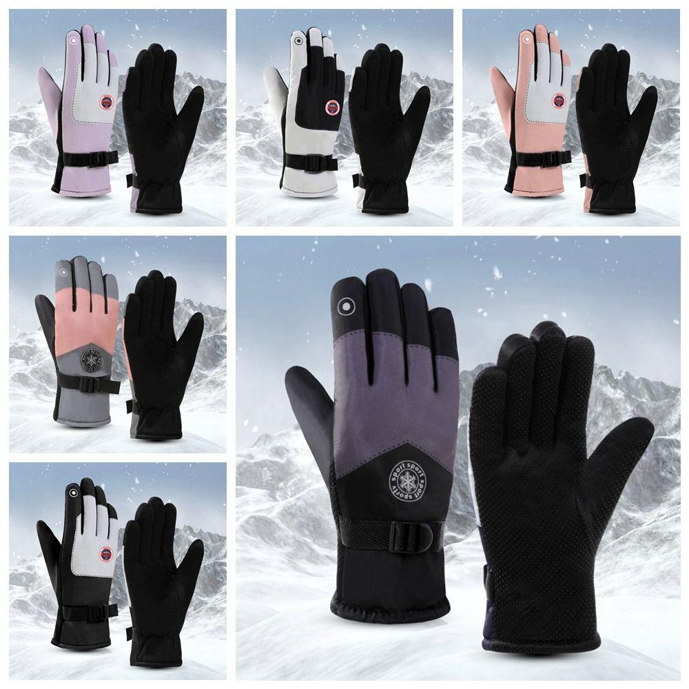 Keep Warm Skiing Gloves Warm Outdoor Mittens Winter Thicked Cycling Gloves Driving