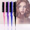 Fluffy Curly Hair Comb, Plastic Tail Comb, Three-Row Comb for Bun Hairstyles, Hair Styling Comb for Salons.