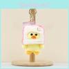 Cute Cartoon Duck Plush Keychain Soft Toy With Pp Cotton Filling For Kids' Bag Accessory