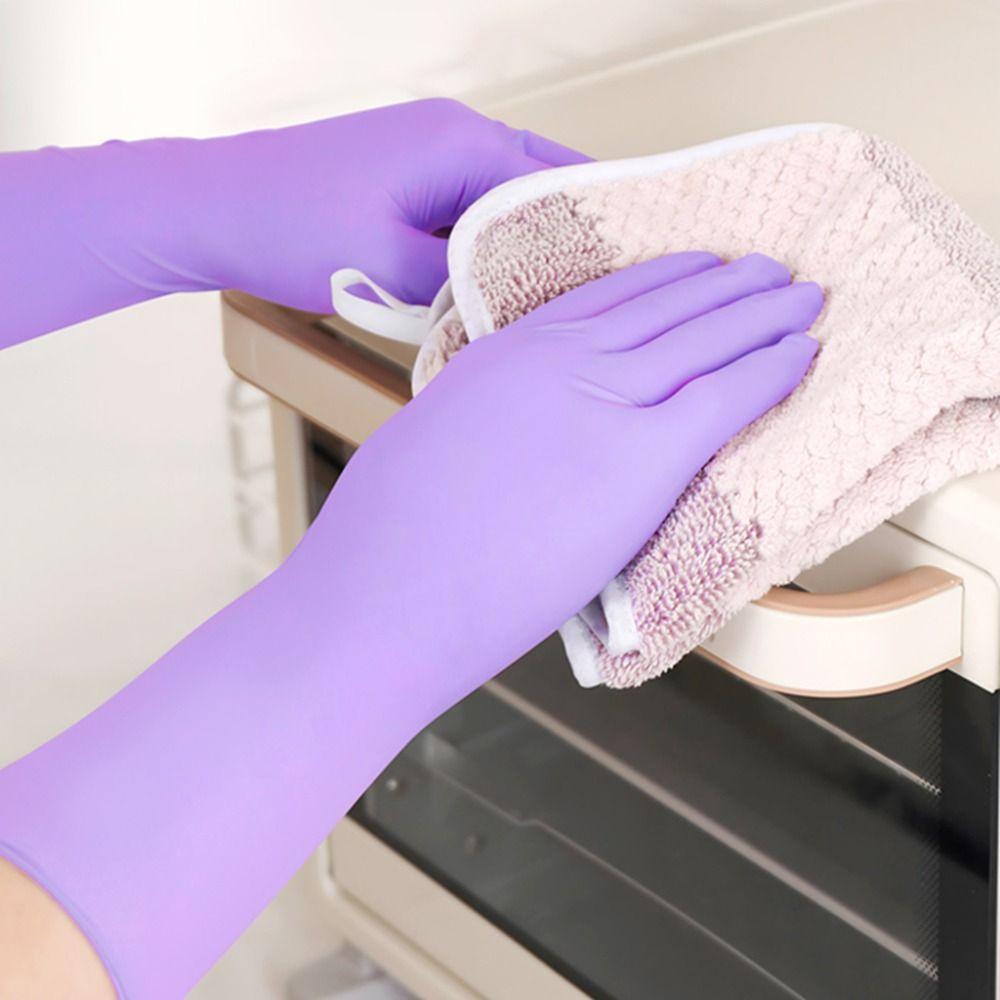 50Pcs 30cm Household Gloves Waterproof Cleaning Gloves Wash Dishes Dishwashing Gloves  Household