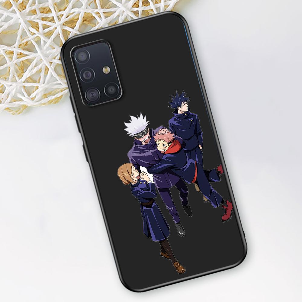 Чехол для телефона с изображением аниме Jujutsu Kaisen для Samsung Galaxy A12 A52 A51 A32 A21s A71 A02s A22 A31 A72 A41 A02 A42 A01 A03, черный чехол из ТПУ