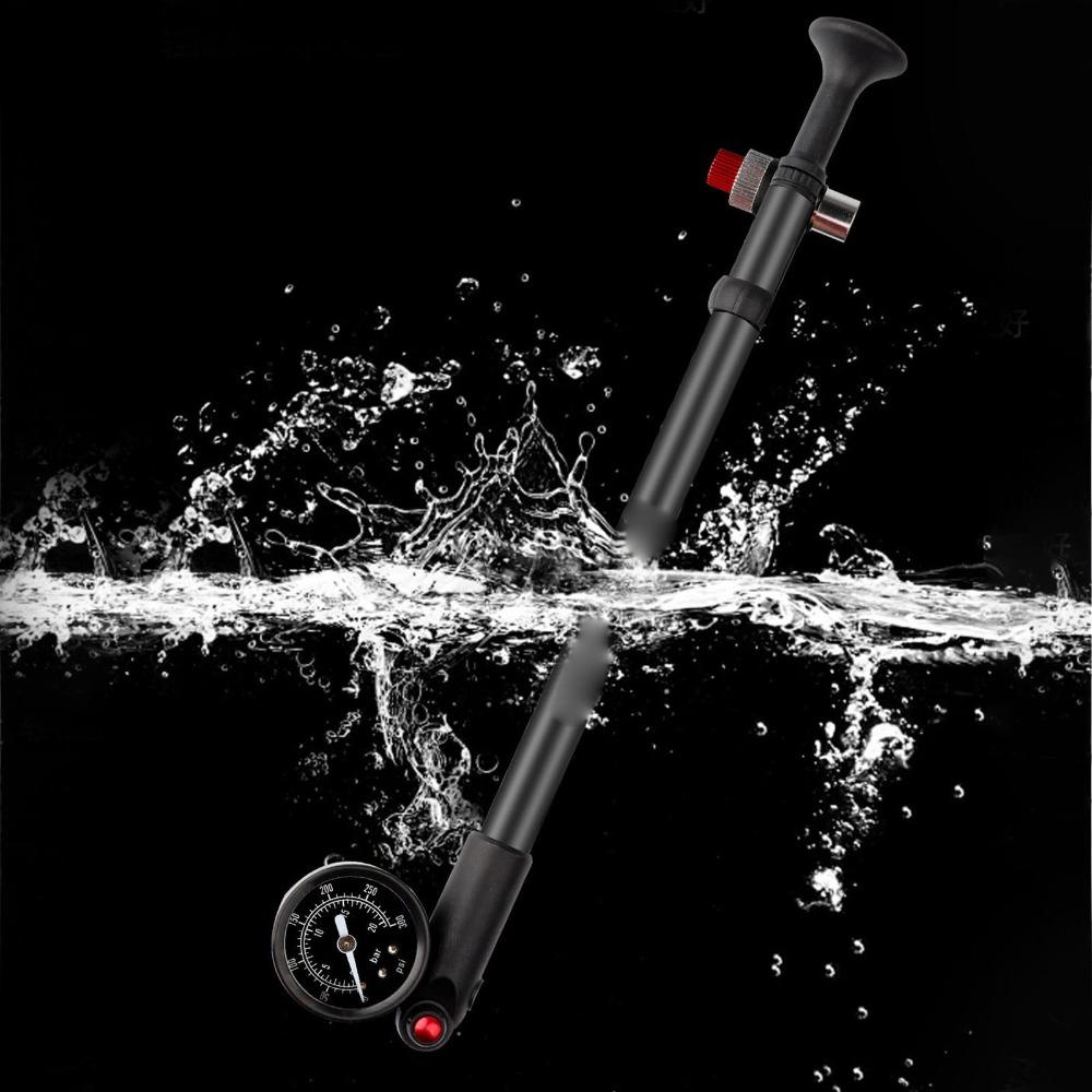 300PSI High Pressure Shock Pump Aluminum Alloy Bike Suspension Pump Suspension Air Chamber