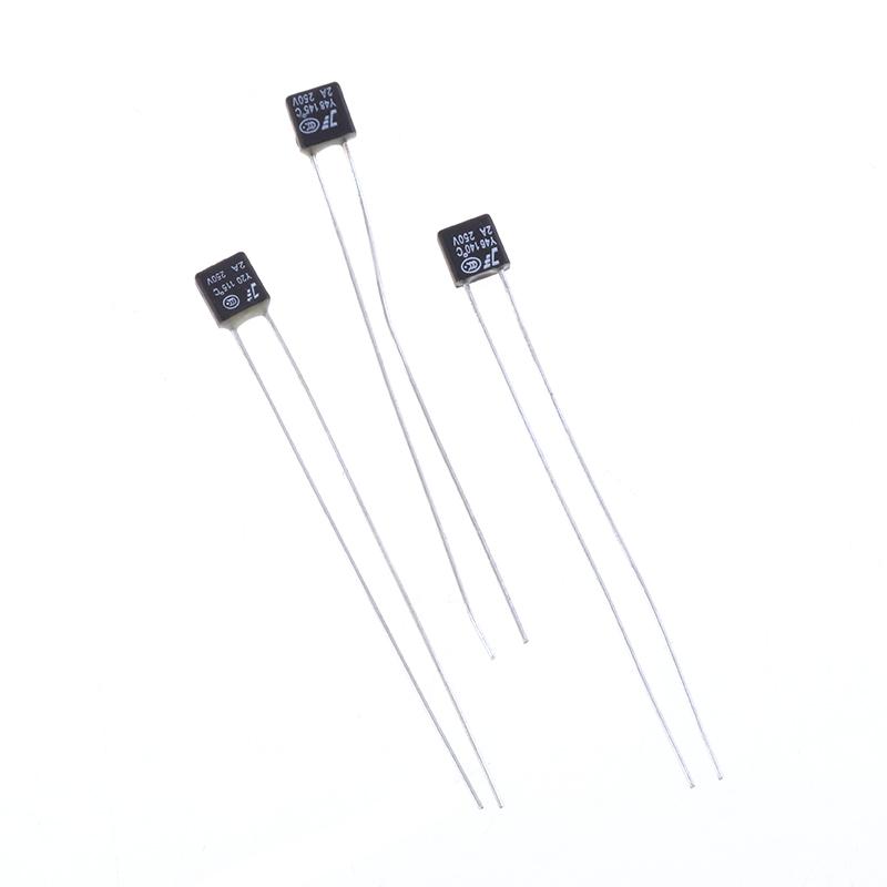10 шт. черный квадратный вентиляторный двигатель 2A 250V тепловой предохранитель светодиодные предохранители 115 120 125 130 135 140 145 150 градусов температурные переключатели