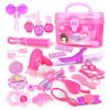 24pcs Girls Beauty Salon Set High Simulation Fashionista Pretent Play Hair Dressing Toys for Kids