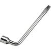 Car Spare Tire Wrench, 19Mm L-Type Hexagon Slotted End Socket Repair Tool Car Spare Tire Lug Wrench For Jack