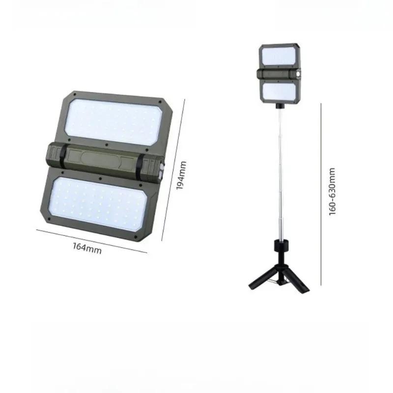 Уличный светодиодный перезаряжаемый фонарь для кемпинга, очень длинный выдвижной складной, высокой яркости, водонепроницаемый, портативный поисковый фонарь для палатки, для кемпинга