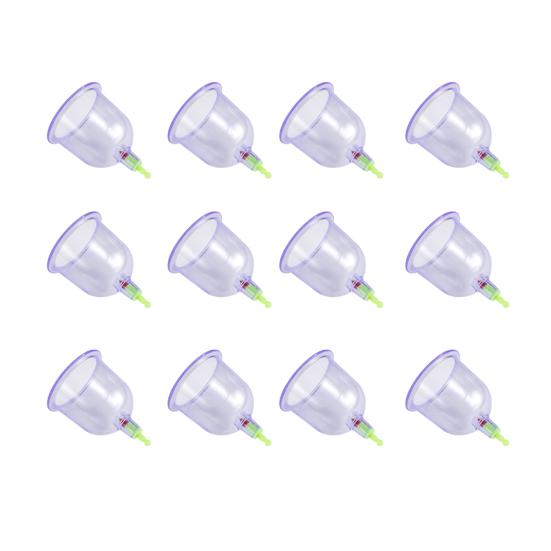 12 шт. пластиковые утолщающиеся вакуумные присоски, чашки для облегчения боли, массажные банки для тела