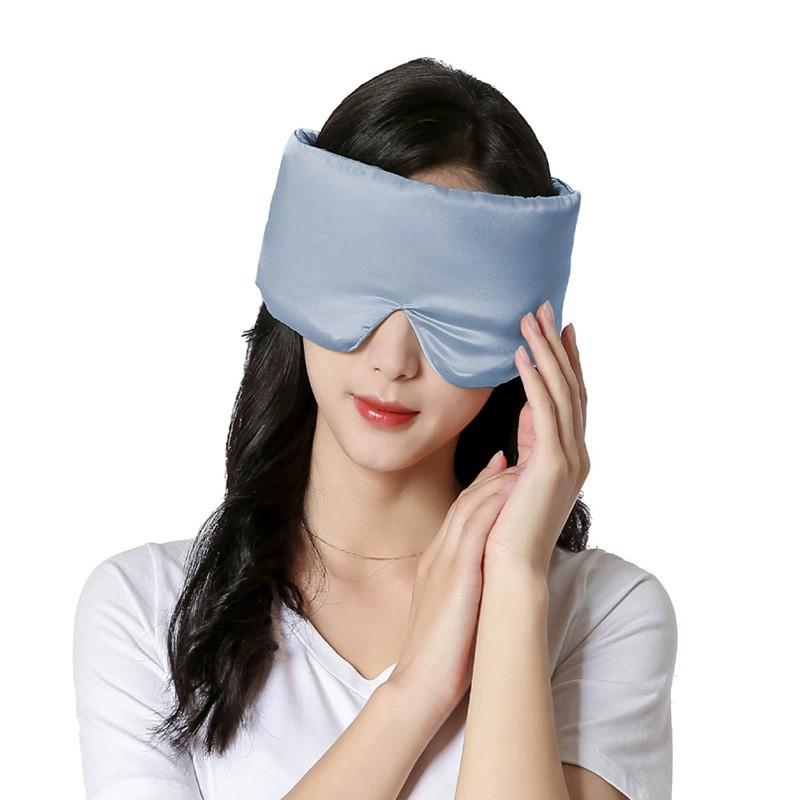 Silk Sleep Eye Mask Travel Night Rest Full Coverage Light Blocking Non-Pressure Comfort Fit