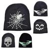 Gothic Beanie Hat Spider Web Skullies Beanies Fashion Knitting Caps  Men Women