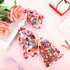 100pcs/bag Valentine's Day Love Peach Heart Net Snack Candy Net Cloth Bag Net Cloth Jewelry Bag Cosmetic Drawstring Storage Bag