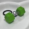 Hanging Ornament Sports Key Ring Fitness Equipment Barbell Pendant Dumbbell Keychain  School Bags
