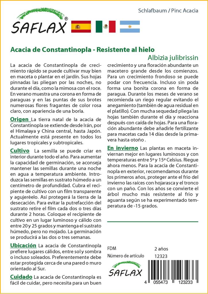 SAFLAX Pinc Acacia - 50 семян - Albizia julibrissin