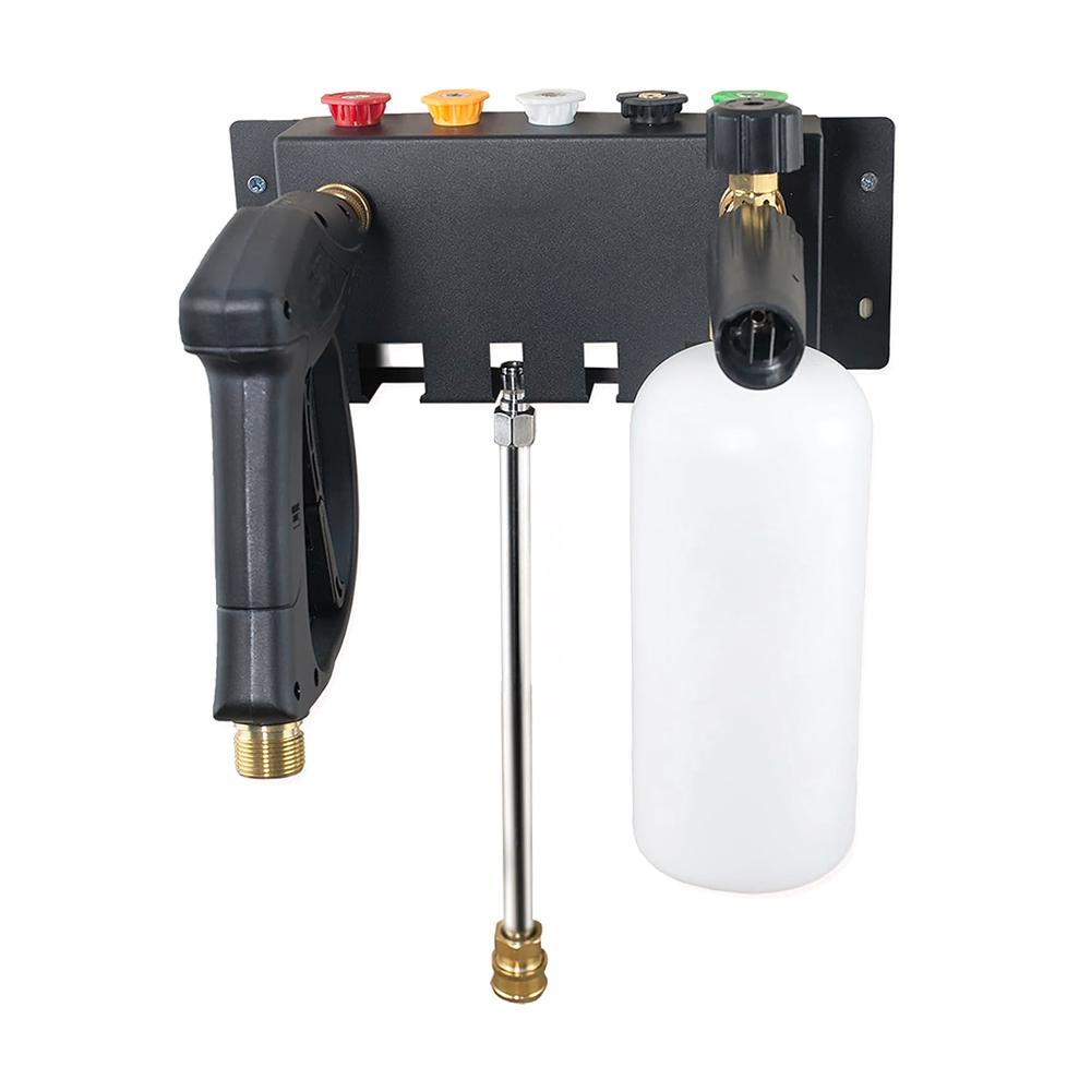 Pressure Washer Gun Holder Wall Mounted Foam Cannon Holder Storage Rack for Foam Cannon, Pressure