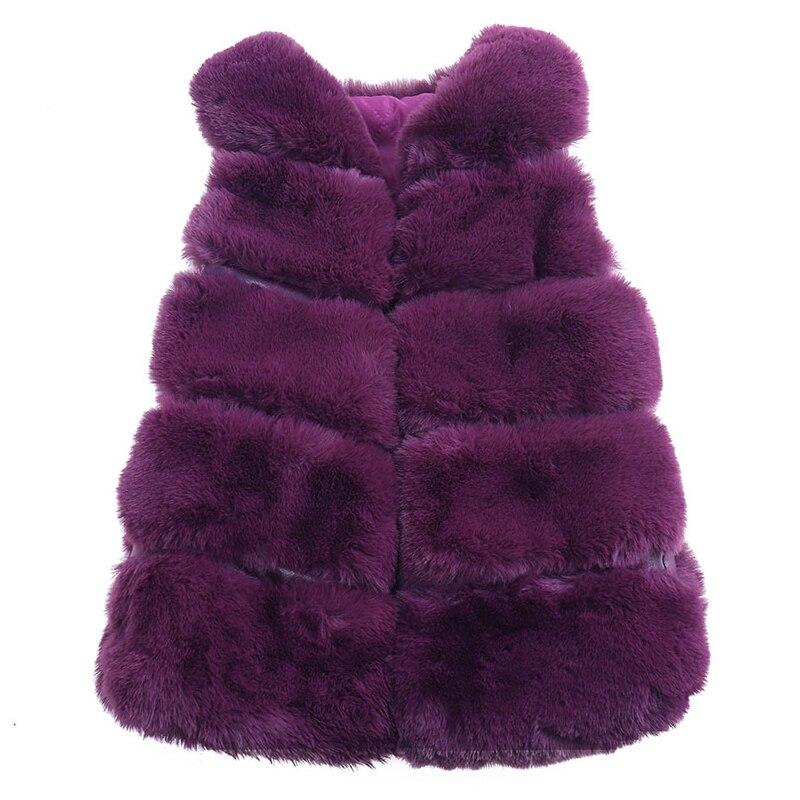 YUBAOBEI меховой жилет для девочки
