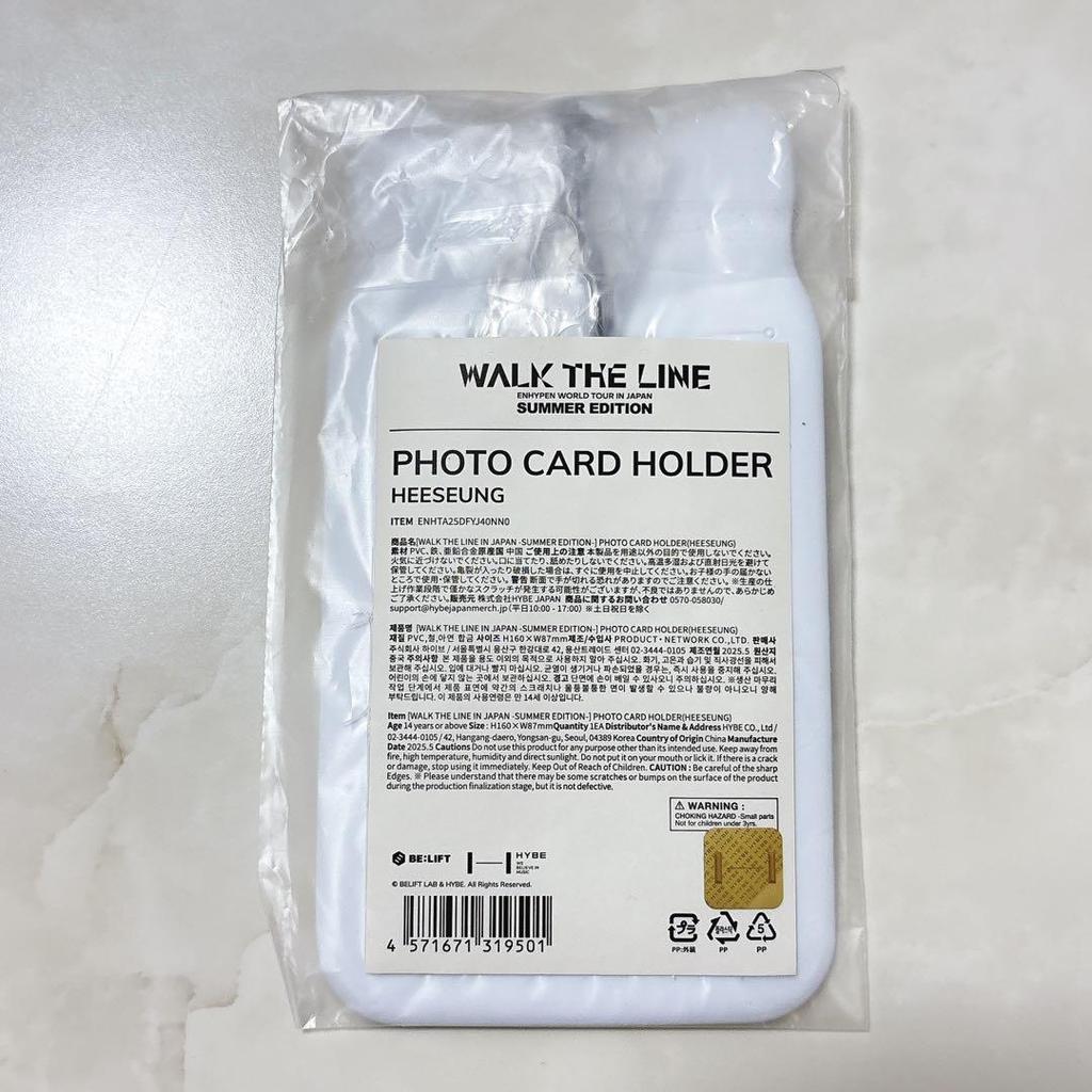 [USED] ENHYPEN Heeseung WALK THE LINE Summer Trading Card Case