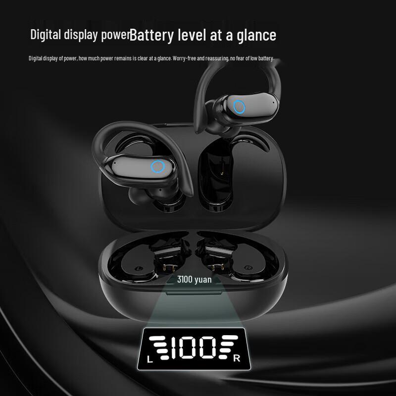 Newmine TWS-Q8 Washable Ear-Hook Bluetooth Earphones