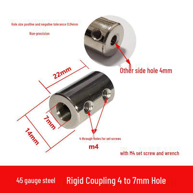 Steel Motor Shaft Coupling Adapter for 3/4/5/6/8/10/12mm Shafts
