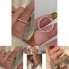 Stylish Minimalist Geometric Copper Ring For Women Ins Luxury Design 2023 Spring