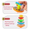 Desktop Game Flying Stacking Gyroscopes Gyro Folding Launcher Gyroscope Set  Boys Gift