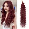 Synthetic Long Curly Wavy Ocean Wave Deep Wave Crochet Heat-resistant Fiber Crochet Hair For Women Wear