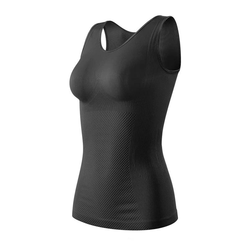 Женская утягивающая майка на бретелях, формирователь тела, корректирующая одежда, бесшовный жилет с контролем живота