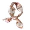 1111 New Spring and Summer Small Square Scarf Women's Fashion Versatile Trendy Brand Small Square Silk Scarf Printed Chain Scarf Decorative Scarf