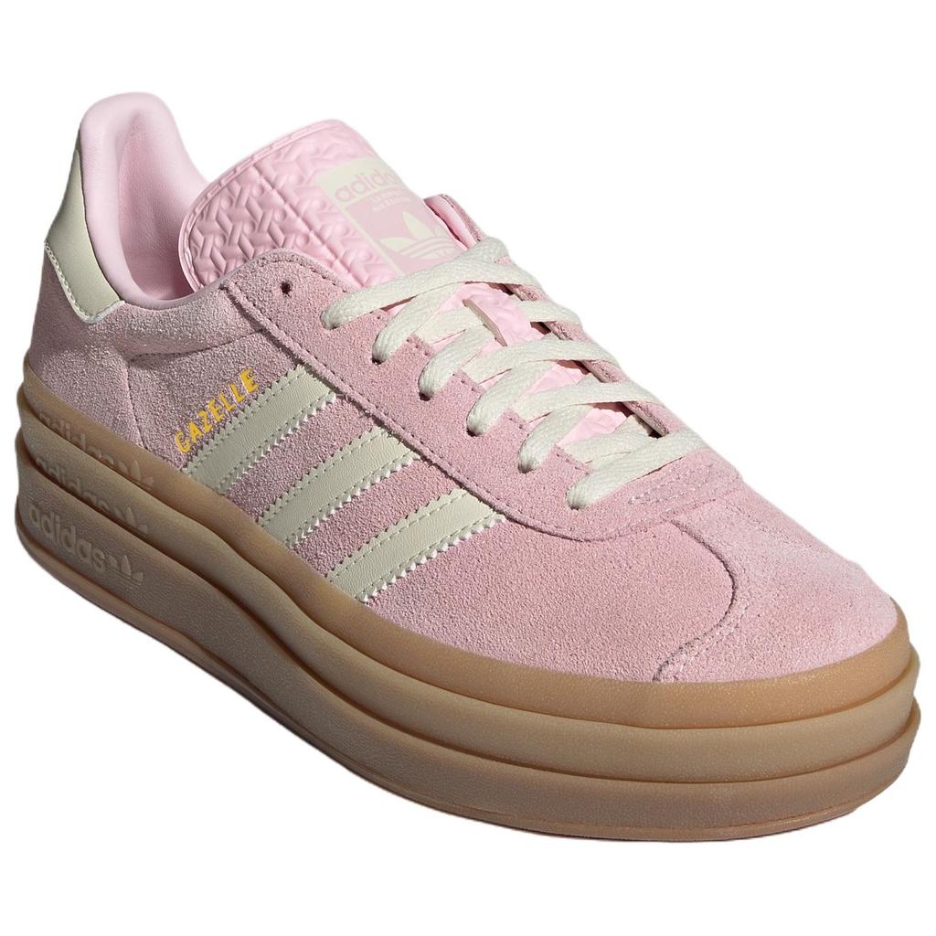 adidas Женские кроссовки Gazelle Bold Clear Pink Gum Cream-White Gold-Metallic JQ7777