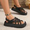 Summer New Fashion Comfortable and Elegant Women's Trendy Wear-resistant Thick-soled Beach Casual Open-toe Sandals
