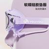 Children's swimming goggles for girls, high-definition, waterproof, anti-fog, girls' and boys' swimming goggles and swim cap set, professional diving