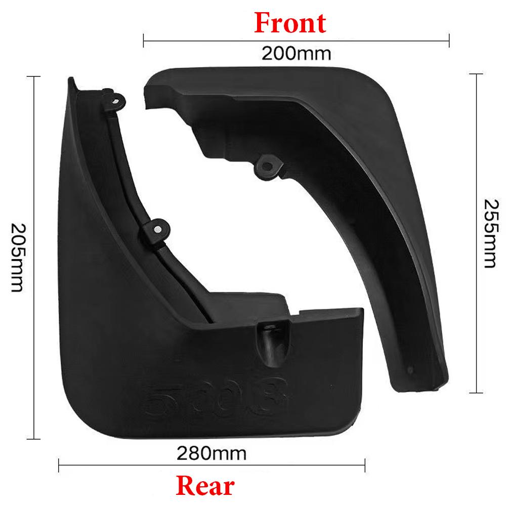 Автомобильные аксессуары, левый и правый автомобильный брызговик для Peugeot 2nd 2 Gen 5008 2017-крыло, брызговик, брызговики