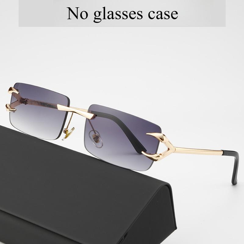Бескаркасные Новые Солнцезащитные очки Ретро Квадратные Солнцезащитные очки с защитой от УФ-лучей Женские/Мужские
