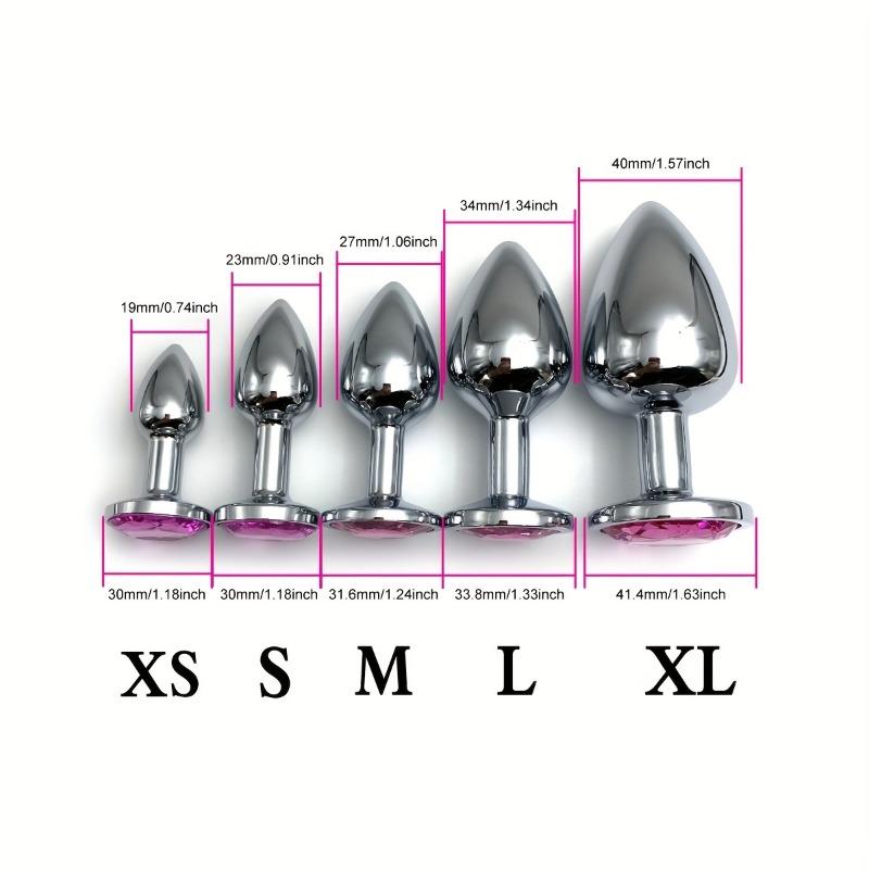 5 sizes, metal anal plug, beginner to expert, anal stimulation, couple adult sex toy, anal massage expansion toy, G-spot massage, sexual health