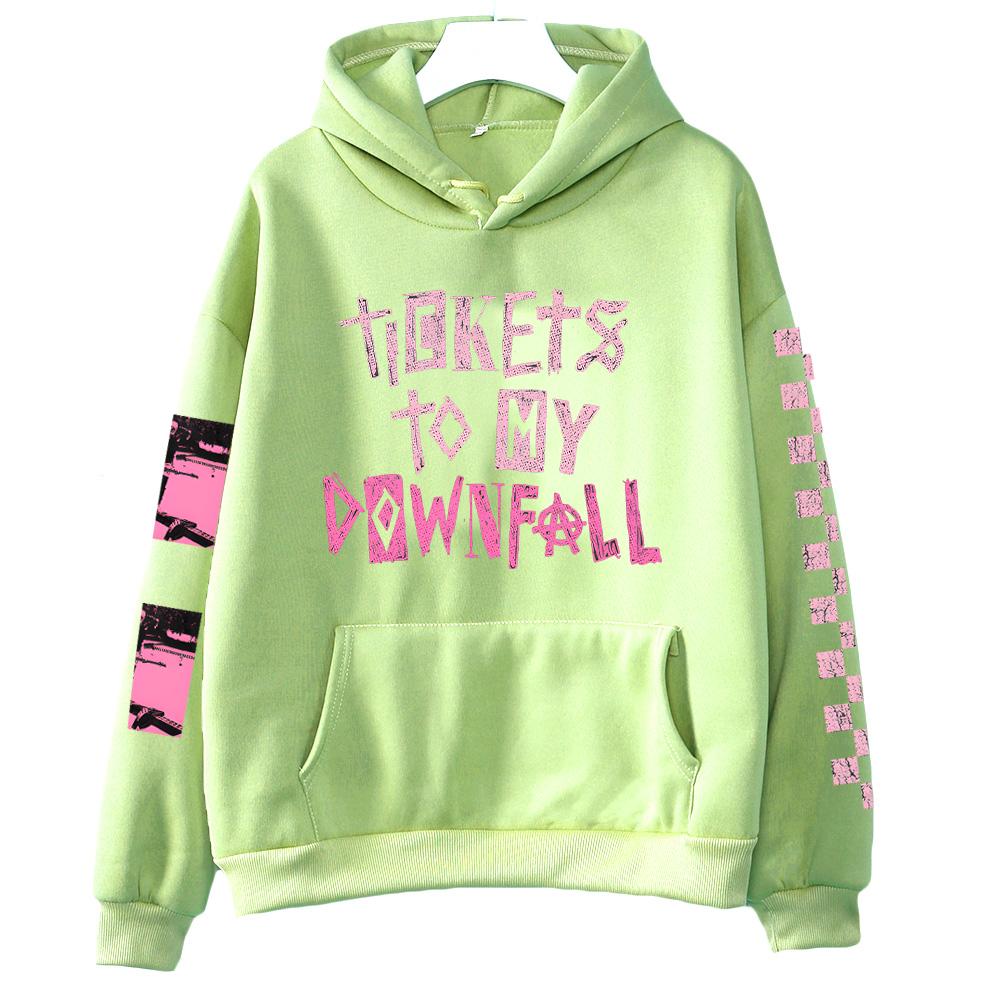 Билеты Толстовка на годовщину Толстовка рэпера Mgk Харадзюку Хип-хоп Пуловеры Топы Толстовки Подарок для фанатов Одежда Унисекс Хай-стрит