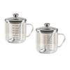 Glass Measuring Cup with Lid Durable Multipurpose Borosilicate Glass Cup with Handle for Kitchen Restaurant Milk Beaker Gifts