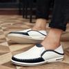 White Loafer Men Shoes Luxury Designer Genuine Leather Man Moccasins Male Footwear Mens Driving Flats Slip-On Men Casual Shoes
