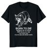 Футболка унисекс Born Die Raccoon Meme