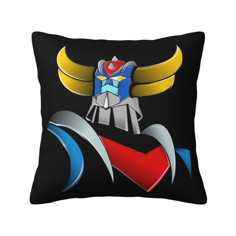 Custom Grendizer Lucca Cushion Cover 40x40cm UFO Robot Goldrake Velvet Cute Pillow Cases Decor Home