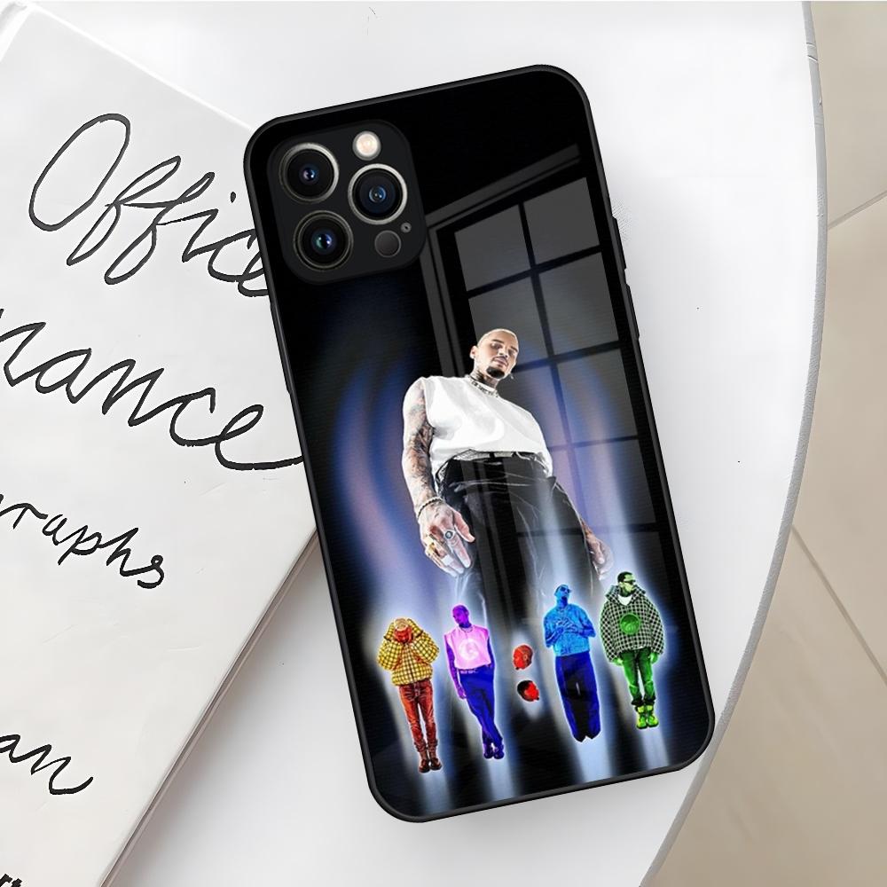 Чехол для телефона Chris Brown 11 11 Певец для Iphone 17 16 Air 15 14 12 11 13 Pro Max Mini X Xr Xs Se Puls стеклянный Чехол