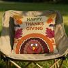 Thankful Festival Turkey Cushion Cover Soft Reversible Durable Pillow Cover MultiScene Use for Home Car Daily Comfort
