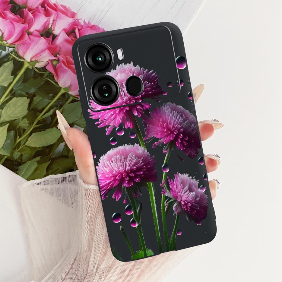 For Itel P40 Plus Case P683L Luxury Butterfly Tree Painted Cover Soft Silicone Phone Case For Itel P40 P662L P 40 ItelP40 + Bags