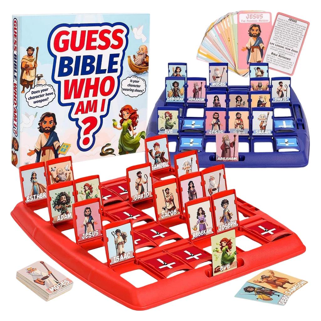 Who Bible Edition Board Game – Bible Character Family Party Interactive Card Game