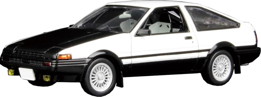 Автомобильный набор Toyota Sprinter Trueno AE86 Custom Black Пластиковая модель MN03 Platz/MONO 1/32 (Белый & + Капот) Цветовая кодировка (Машина)