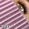 Mixed Length Segmented False Eyelashes 40D Thickness DIY Grafting Eyelashes Fake Eyelash Set  Women