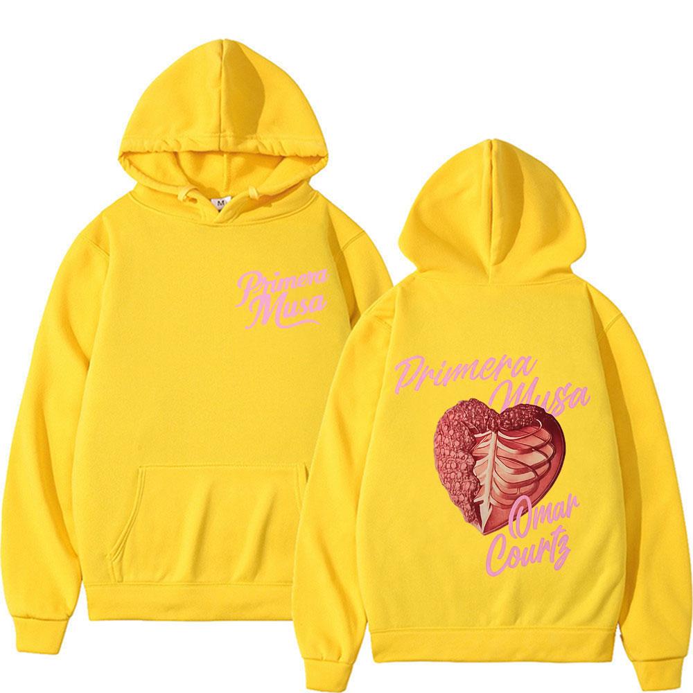 Rapper Omar Courtz Primera Musa Graphic Hoodies Men's Clothing Vintage Hip Hop Hoodie Oversized Loose Sweatshirt Streetwear