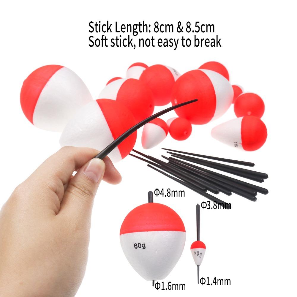 Tackle Buoy EVA Float Floats Stick Fishing Bobber Floating Buoy Red And White Float Fishing Floats