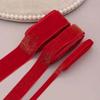 Glitter Christmas Velvet Ribbon 5 Yards Bow Ribbon Gift Box Packaging Ribbon  Wrapping
