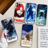 Вещь-Т - Триллерный Фильм Джона Карпентера Чехол для Телефона Для IPhone 17 Air 16 15 14 13 Pro Max 11 12 Черный Силиконовый Чехол