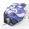 Oil Painting Umbrella For Women Brand The Starry Night Paraguas Creative Arts Parasol Female Sun And Rain Umbrellas